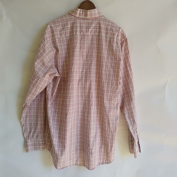 TailorByrd XL Fuchsia Lime Plaid Mens Shirt - Picture 5 of 7